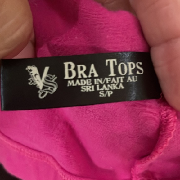 Pink/brown Vintage Victorias Secret Bra Top dress, size small, strapless - Picture 7 of 8